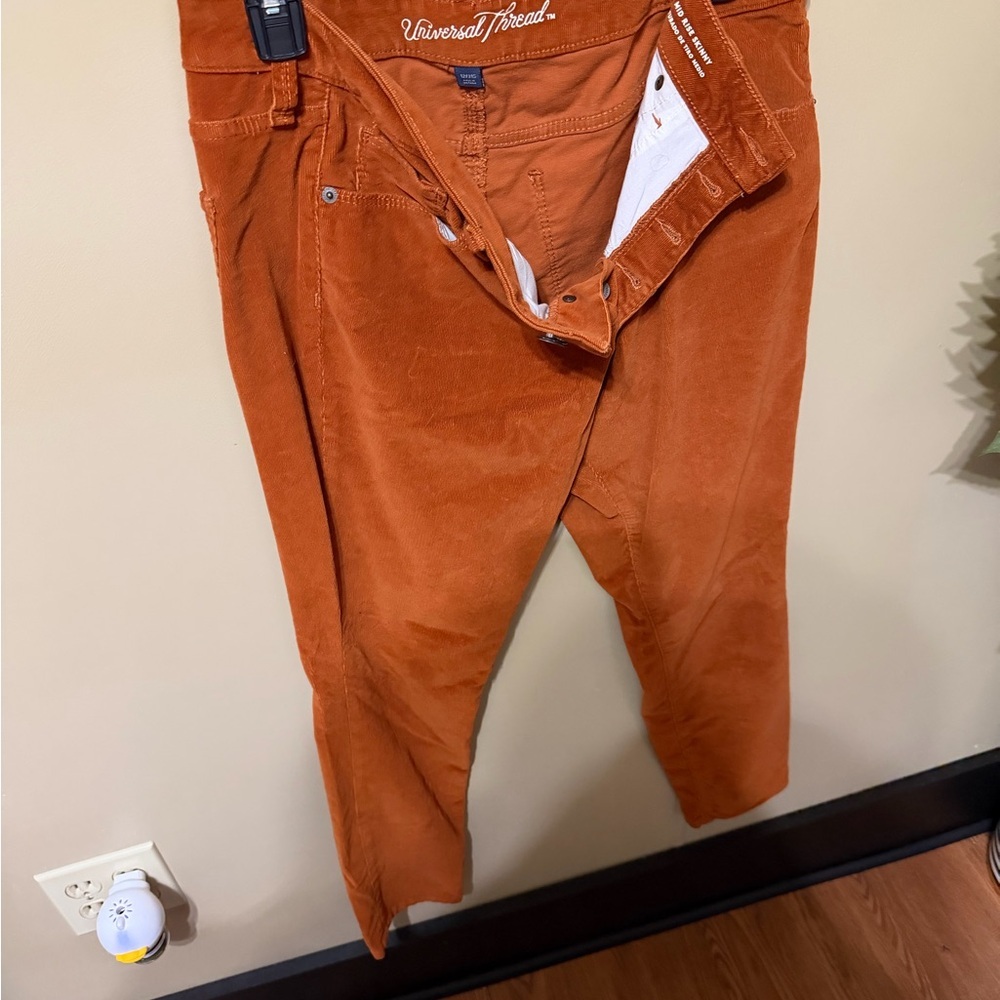 Universal Thread Burnt Orange Corduroy Pants